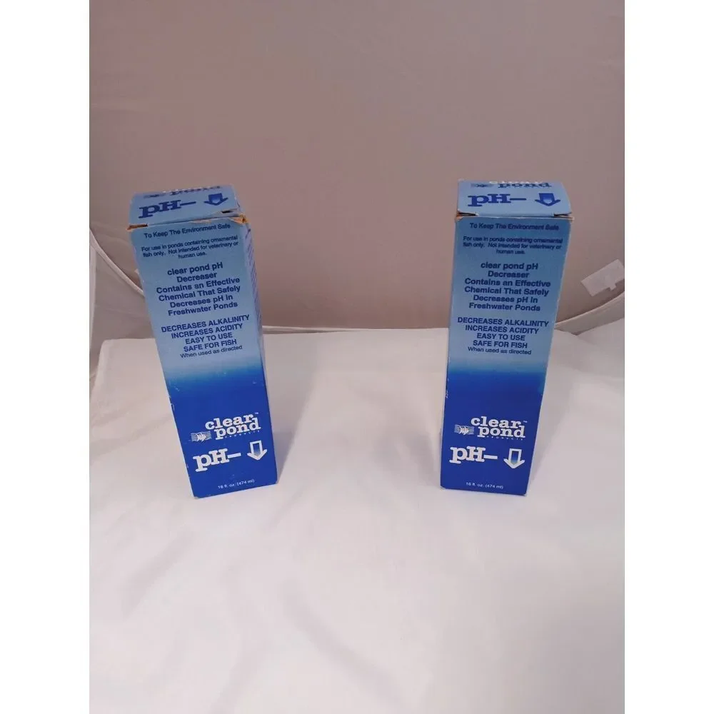 2 - CLEAR POND PH DOWN Pond Water PH Reducing Solution 16-Ounce Bottle, White